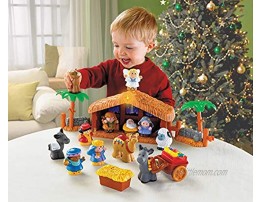 Fisher-Price Little People Christmas Story Brown Blue Green 12 months
