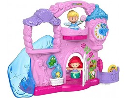Fisher-Price Little People – Disney Princess Play & Go Castle portable playset with character figures for toddlers and preschool kids