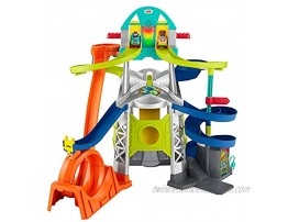 Fisher-Price Little People Launch & Loop Raceway vehicle playset for toddlers and preschool kids