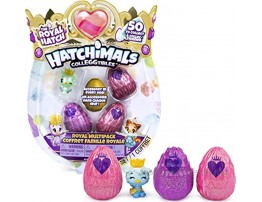 Hatchimals CollEGGtibles Royal Multipack with 4 Hatchimals and Accessories for Kids Aged 5 and up Styles May Vary