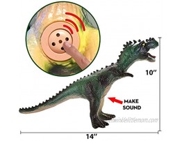 JOYIN 6 Pack 12’’ to 14’’ Educational Realistic Jumbo Dinosaur Figures Toy Set for Party Gift with Dinosaur Booklet