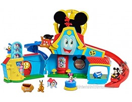 Just Play Disney Junior Mickey Mouse Funny The Funhouse 13 Piece Lights and Sounds Playset Includes Mickey Mouse Donald Duck and Bonus Pluto Figure  Exclusive