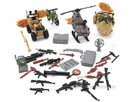 Military Army Special Forces Action Figures Soldiers Vehicles & Accessories Military Toy Combat Mega Playset in Storage Bucket 75 Pieces