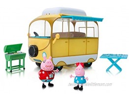 Peppa Pig Family Campervan Camping Playset 5 Pieces Includes Peppa Figure Daddy Pig Camper Vehicle Picnic Table & Grill Ages 2+