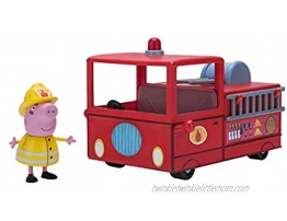 Peppa Pig Fire Station Playet Includes Peppa Figure Mommy Pig Fire Engine Vehicle Desk & Firehouse Ages 3+