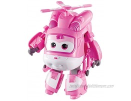 Super Wings Transforming Dizzy Toy Figure | Pink Helicopter to Bot | 5 Scale | Airplane Toys for 3 4 5 Year Old Kids for Preschool Boys and Girls | Alpha Group