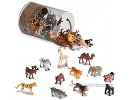 Terra by Battat – Wild Animals – Assorted Miniature Wild Animal Toys For Kids 3+ 60 Pc Multi 2