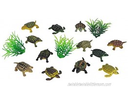 Wild Republic Mini Turtle Polybag Kids Gifts Educational Toys Reusable Bag 15Piece
