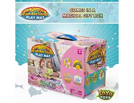 YoYa Toys Unicorn Wonderland Play Mat & Unicorn Toy Set | Colorful Activity Playmat & 6 Unicorn Figurine Set Keeps Little Girls Entertained for Hours | Adorable Playset Makes a Great Gift for Girls