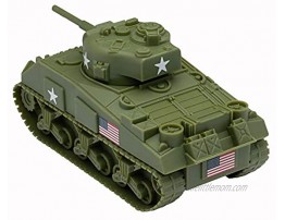 BMC WW2 Sherman M4 Tank OD Green 1:32 Military Vehicle for Plastic Army Men