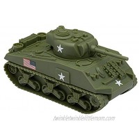 BMC WW2 Sherman M4 Tank OD Green 1:32 Military Vehicle for Plastic Army Men