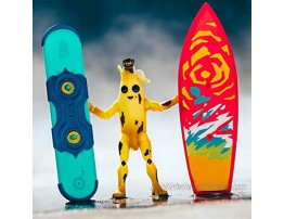 Fortnite Transforming Driftboard Vehicle Interchangeable Surfboard and Driftboard Faceplates Includes 4 Inch Peely Figure Plus Storm Scout Sniper Rifle Electronic Bump & Go Action