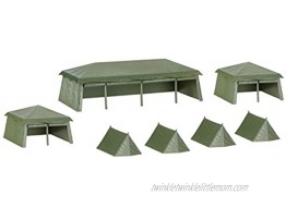Herpa 745826 Military Building Set of 7 Tents 1:87 Scale for Airport Diorama