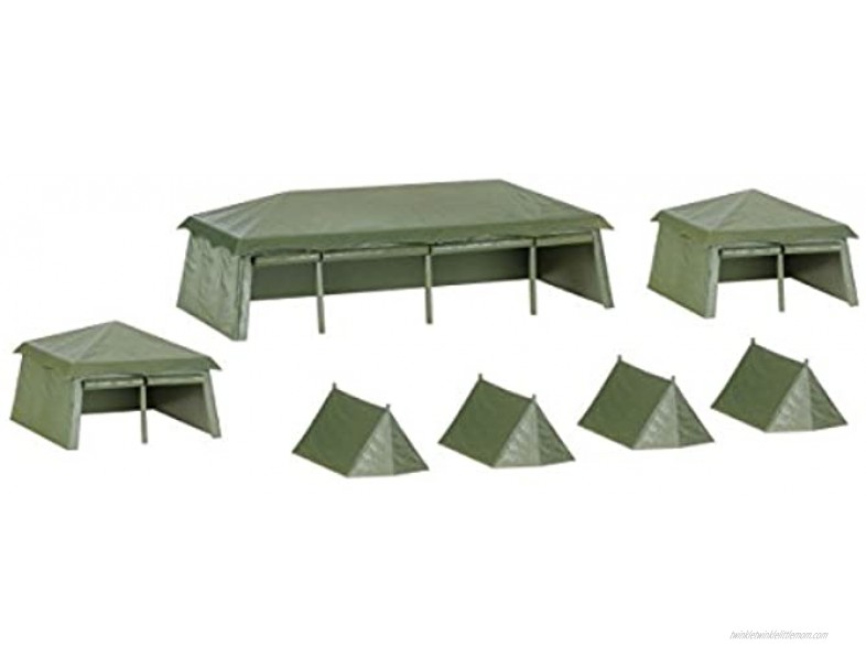 Herpa 745826 Military Building Set of 7 Tents 1:87 Scale for Airport Diorama