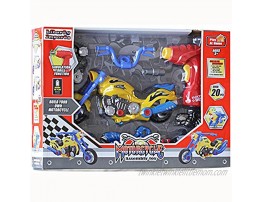 Liberty Imports Kids Take Apart Toys Build Your Own Toy Motorcycle Vehicle Construction Playset Realistic Sounds and Lights with Tools and Power Drill Motorcycle