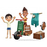 Mattel Disney and Pixar Luca Scooter Build & Crash Pack with Luca Paguro & Alberto Scorfano Posable Action Figures & 6 Swappable Scooter Pieces Gift for Kids Ages 3 Years & Older