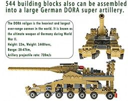 Military Vehicles Building Toys Set STEM Army Toys for 6 7 8 9 10 Year Old Boy Kids Gifts with 544 PCS Army Truck Model Blocks Toy and 20 Little Toy Soldiers 33 in 1 Building Bricks Army Tank