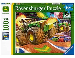 Ravensburger 12983 John Deere Big Wheels 100 PC Piece Puzzles for Kids Every Piece is Unique Pieces Fit Together Perfectly