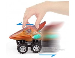 ZHMY Dinosaur Toys Pull Back Dinosaur Cars Creative Gifts for 3-12 Year Old Boys Girls 6-Pack Dinosaur